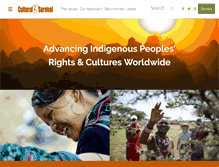 Tablet Screenshot of culturalsurvival.org